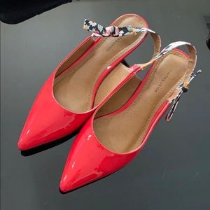Women Pointed Red Shoes 35